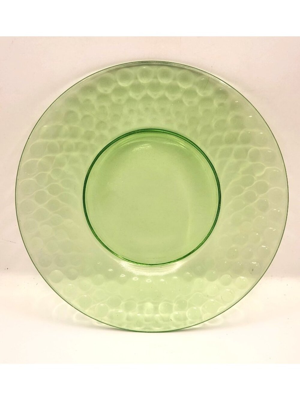 Uranium Glass 8 1/2" Luncheon Plate